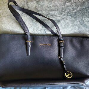 Michael Kors Blue Leather Tote